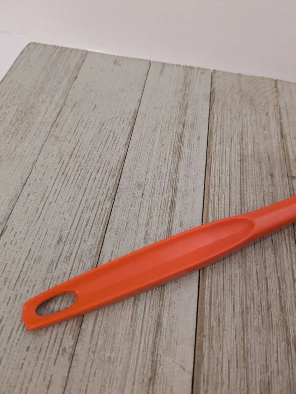 Vintage Foley Orange Nylon Plastic Ladle Dipper Spoon 11 1/2